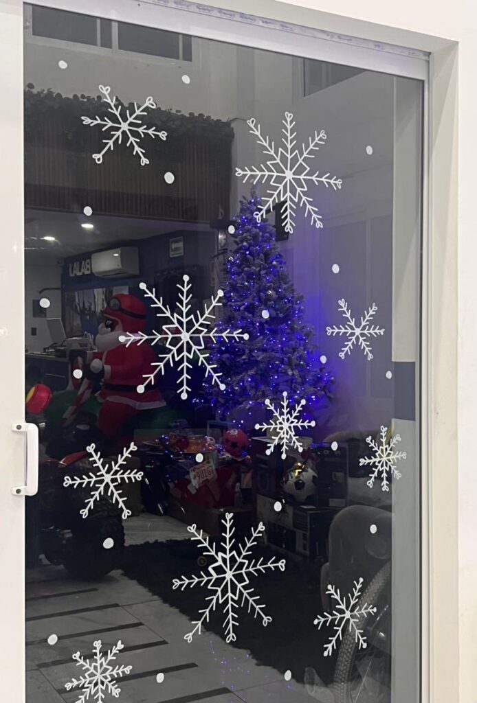 Personalización de ventanas y/o vidrios pintados a mano en Rioverde, San Luis Potosí.